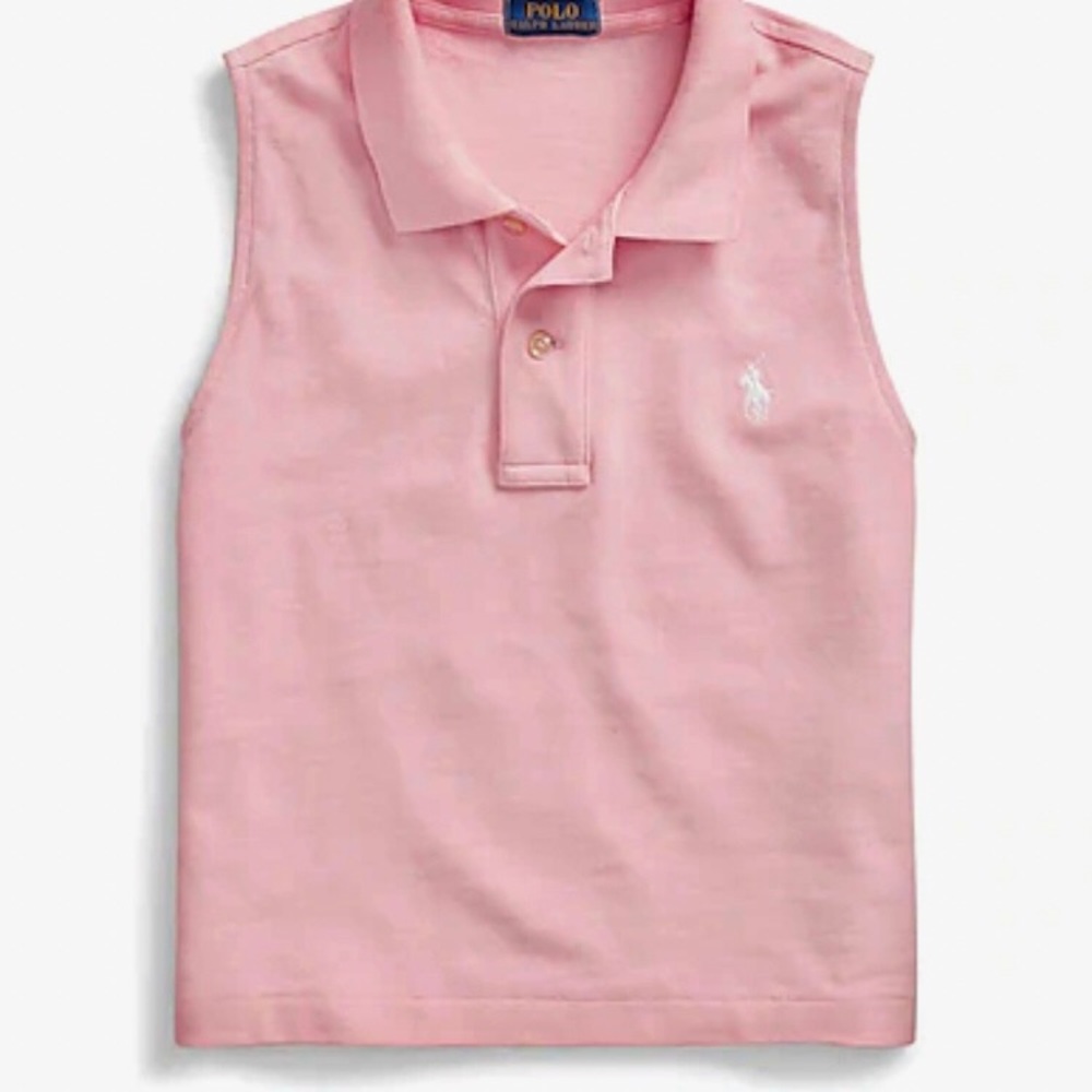 POLO RALPH LAUREN — VINTAGE, COTTON, SLEEVELESS POLO SHIRTS, ALL SIZE 6X